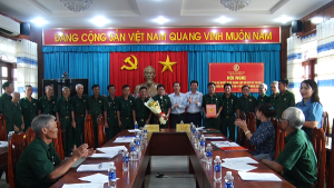 Hội nghị công bố quyết định thành lập Hội Cựu chiến binh xã Trị An