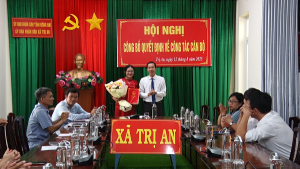 Xã Trị An công bố quyết định điều động, bổ nhiệm cán bộ