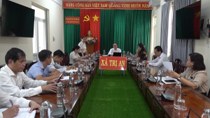 Xã Trị An làm việc với Chi cục Thuế cơ sở 3 tỉnh Đồng Nai về công tác thuế