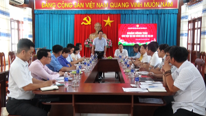 Hội Nông dân tỉnh làm việc với Hội Nông dân xã Trị An