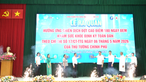 Khởi động Chiến dịch 180 ngày đêm khám sức khỏe định kỳ toàn dân tại phường Trị An