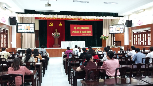 xã Trị An tham dự hội nghị trực tuyến toàn quốc tập huấn công tác khoa giáo năm 2025